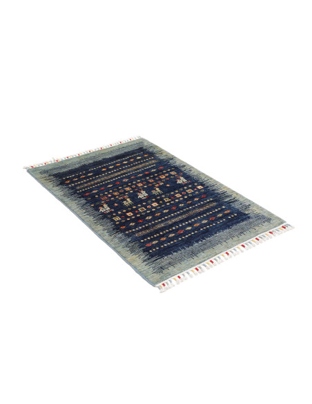 Hand Made Rug Gabbeh Nova Pakistan 82x120 Blue