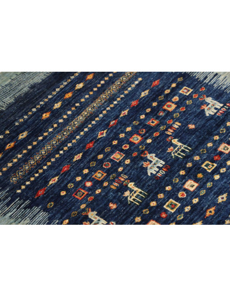 Hand Made Rug Gabbeh Nova Pakistan 82x120 Blue
