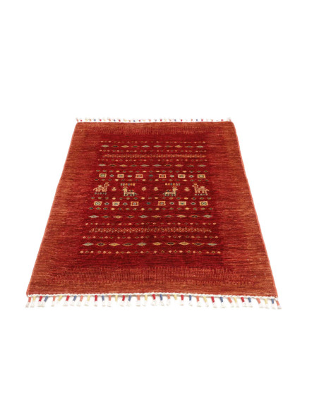 Hand Made Rug Gabbeh Nova Pakistan 86x122 Red M