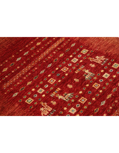 Hand Made Rug Gabbeh Nova Pakistan 86x122 Red M