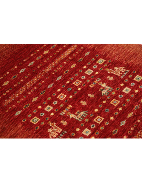 Hand Made Rug Gabbeh Nova Pakistan 86x122 Red M