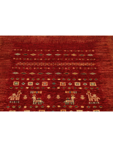 Hand Made Rug Gabbeh Nova Pakistan 86x122 Red M
