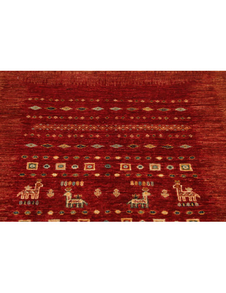 Hand Made Rug Gabbeh Nova Pakistan 86x122 Red M