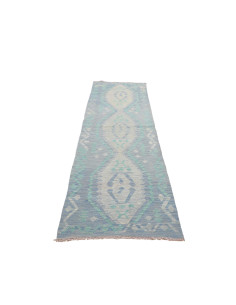 Hand Made Rug Kilim Afghanistan 82x294 Light Bl 2