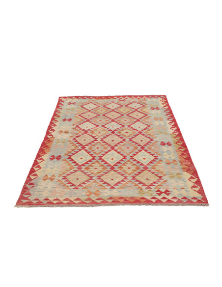 Hand Made Rug Kilim Afghanistan 123x187 Red Lig