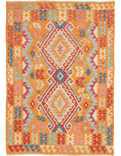 Hand Made Rug Kilim Afghanistan 122x174 Orange
