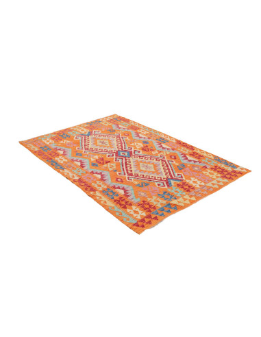 Hand Made Rug Kilim Afghanistan 122x174 Orange