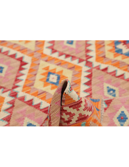 Hand Made Rug Kilim Afghanistan 124x181 Orange
