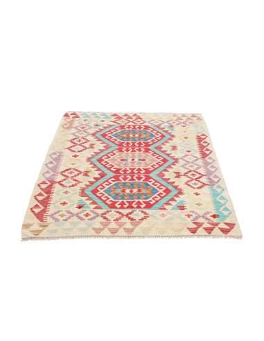 Hand Made Rug Kilim Afghanistan 106x138 Ivory R