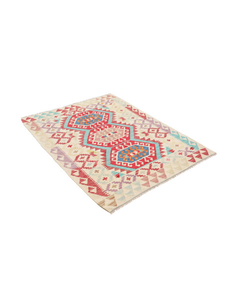Hand Made Rug Kilim Afghanistan 106x138 Ivory R
