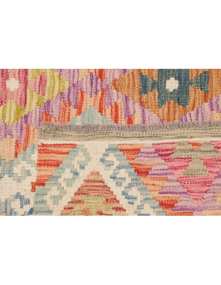 Hand Made Rug Kilim Afghanistan 107x197 Multico