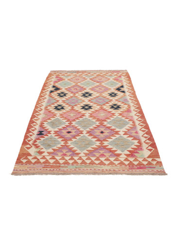Hand Made Rug Kilim Afghanistan 110x213 Rust Cr
