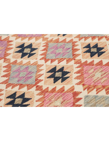 Hand Made Rug Kilim Afghanistan 110x213 Rust Cr