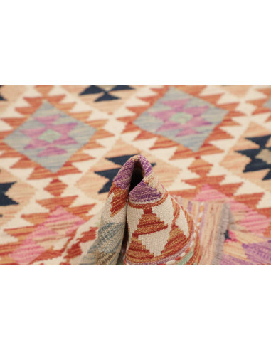 Hand Made Rug Kilim Afghanistan 110x213 Rust Cr