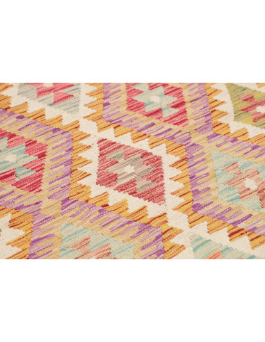 Hand Made Rug Kilim Afghanistan 106x198 Multico