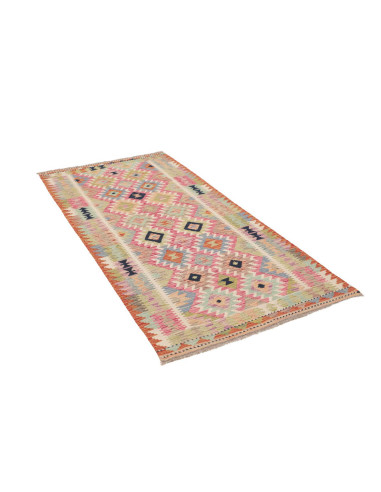Hand Made Rug Kilim Afghanistan 99x204 Multicol