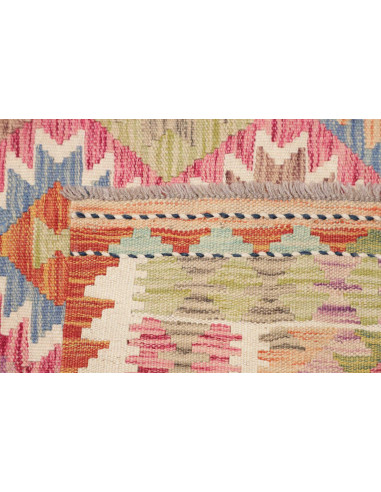 Hand Made Rug Kilim Afghanistan 99x204 Multicol