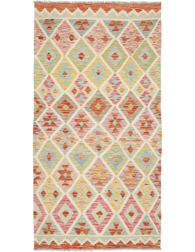 Tappeto Originale Kilim Afghanistan 105x202 Bei