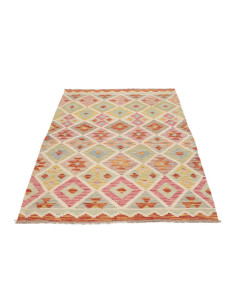 Hand Made Rug Kilim Afghanistan 105x202 Beige M 2