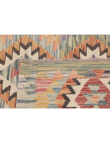 Hand Made Rug Kilim Afghanistan 107x199 Beige M
