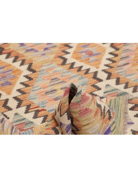 Hand Made Rug Kilim Afghanistan 107x199 Beige M