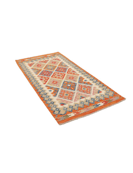 Hand Made Rug Kilim Afghanistan 100x197 Orange
