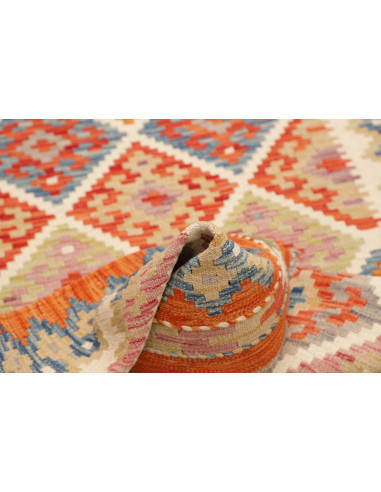 Hand Made Rug Kilim Afghanistan 100x197 Orange
