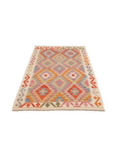 Hand Made Rug Kilim Afghanistan 102x200 Ivory M 2