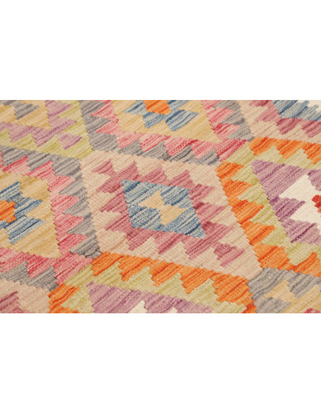 Hand Made Rug Kilim Afghanistan 102x200 Ivory M