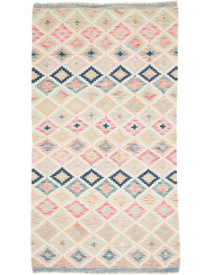 Hand Made Rug Kilim Afghanistan 105x191 Ivory P