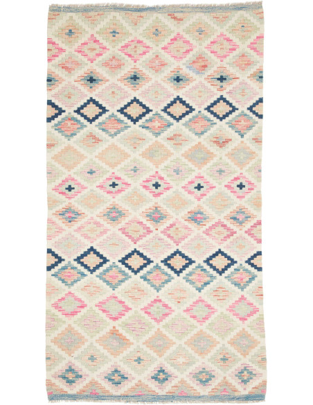 Hand Made Rug Kilim Afghanistan 105x191 Ivory P