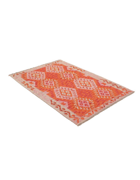 Hand Made Rug Kilim Afghanistan 107x158 Orange