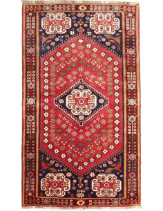 Rug Shiraz Fine Persia red yellow 118x202