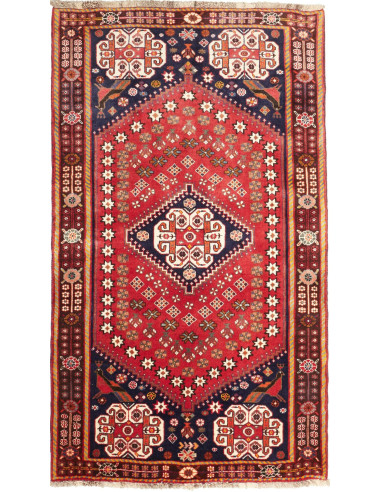 Rug Shiraz Fine Persia red yellow 118x202