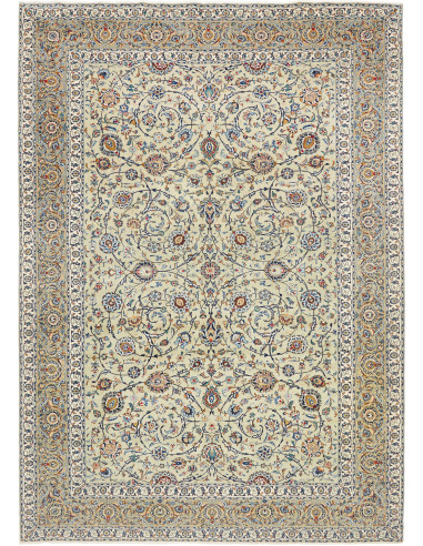 Tappeto Originale Kashan Persia 260x370 Avorio
