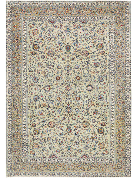 Tappeto Originale Kashan Persia 260x370 Avorio