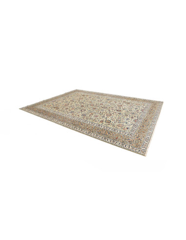 Hand Made Rug Kashan Persia 260x370 Ivory Blue