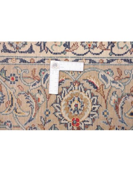 Hand Made Rug Kashan Persia 260x370 Ivory Blue