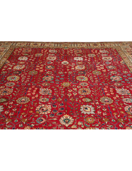 Hand Made Rug Tabriz Persia 296x400 Red Beige