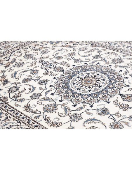 Hand Made Rug Nain Kashmar Persia 198x295 Ivory