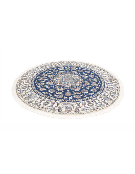 Hand Made Rug Nain Kashmar Persia 200x200 Blue