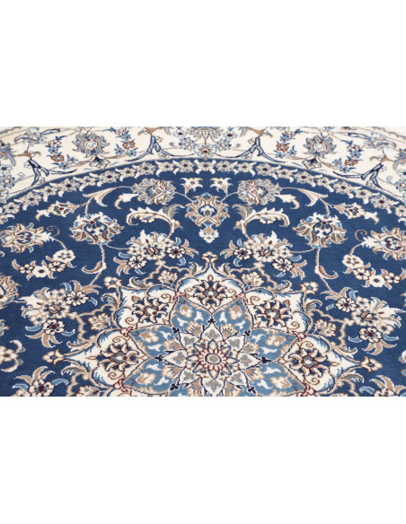 Hand Made Rug Nain Kashmar Persia 200x200 Blue
