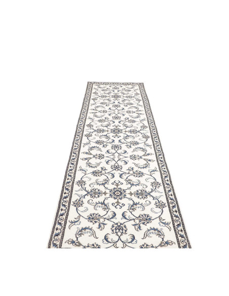 Hand Made Rug Nain Kashmar Persia 80x295 Ivory