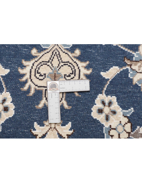 Hand Made Rug Nain Kashmar Persia 80x200 Blue I