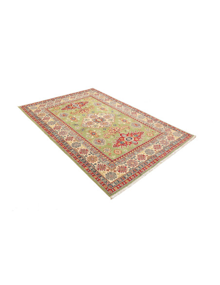 Hand Made Rug Kazak Afghanistan 148x205 Green R