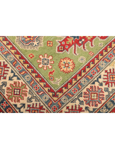 Hand Made Rug Kazak Afghanistan 148x205 Green R