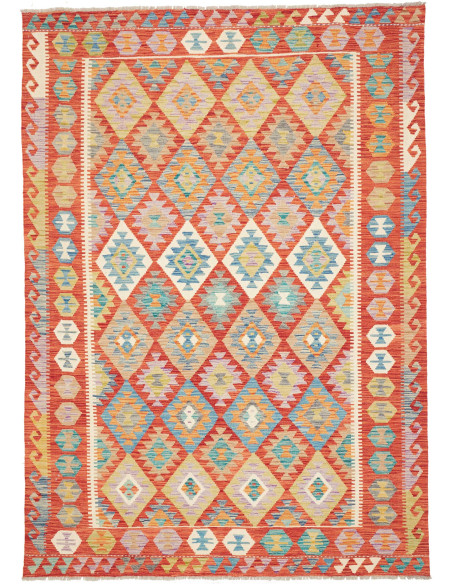 Hand Made Rug Kilim Afghanistan 173x244 Terraco