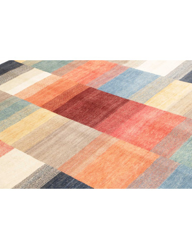 Hand Made Rug Mosaic Pakistan 199x291 Multicolo