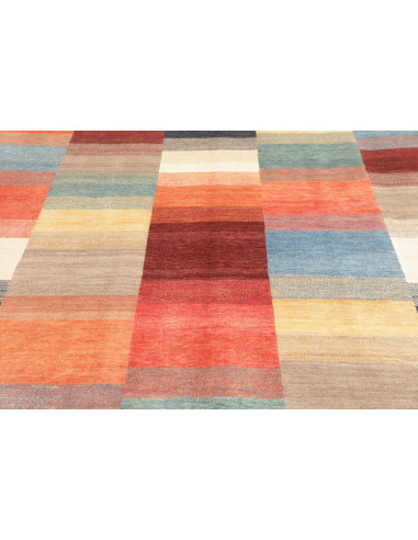 Hand Made Rug Mosaic Pakistan 199x291 Multicolo