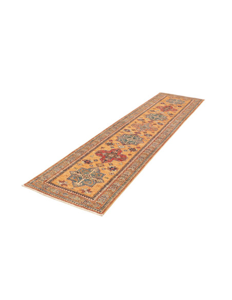 Hand Made Rug Kazak Fine Pakistan 78x306 Orange
